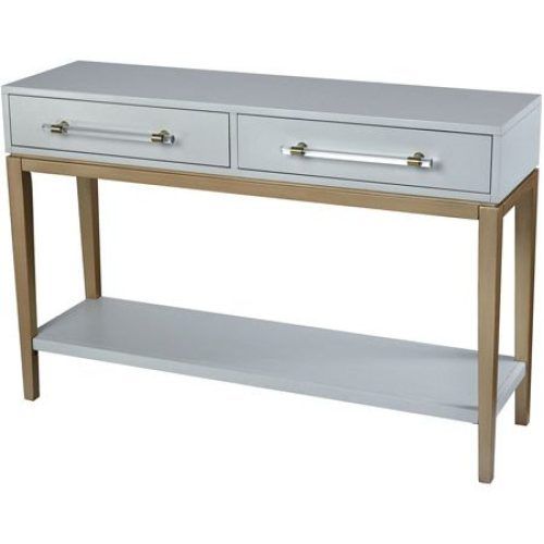 Gray And Gold Console Tables (Photo 4 of 20)