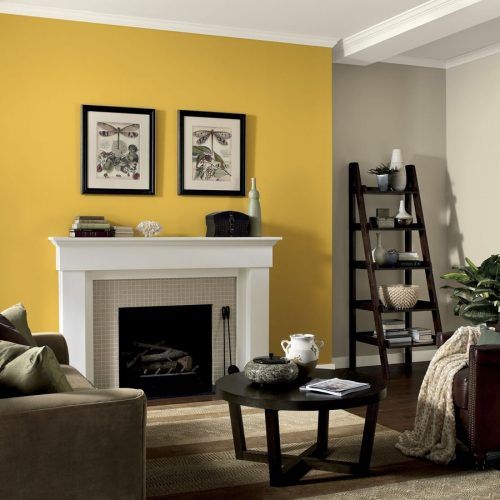 Yellow Wall Accents (Photo 13 of 15)