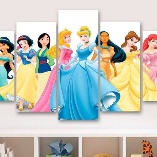 Disney Princess Wall Art (Photo 1 of 20)