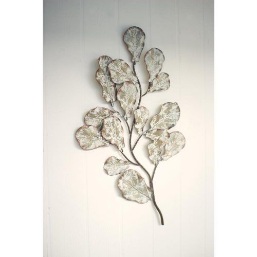 Leaves Metal Sculpture Wall Decor (Photo 4 of 20)