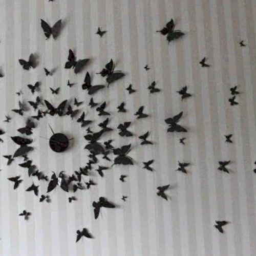 Diy 3D Wall Art Butterflies (Photo 12 of 20)