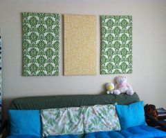 15 Collection of Diy Fabric Wall Art