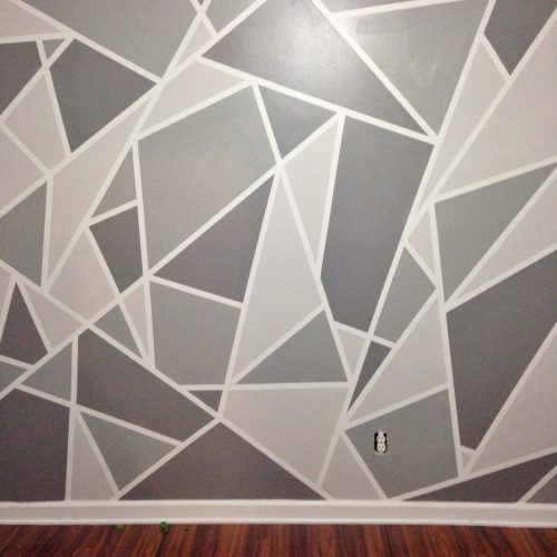 Geometric Shapes Wall Accents (Photo 1 of 15)