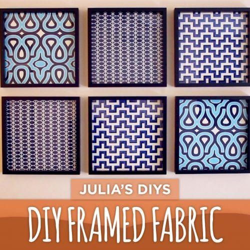 Fabric Covered Frames Wall Art (Photo 4 of 15)