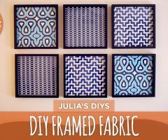 The 15 Best Collection of Diy Framed Fabric Wall Art