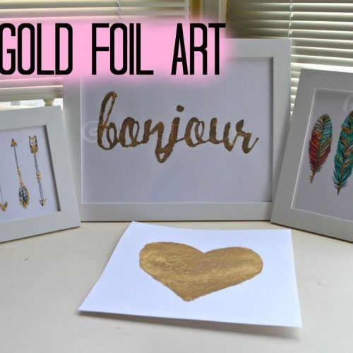 Gold Foil Wall Art (Photo 2 of 20)