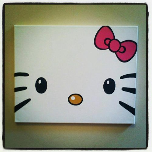 Hello Kitty Canvas Wall Art (Photo 3 of 15)