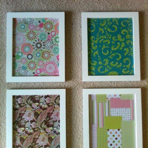 Fabric Covered Frames Wall Art (Photo 15 of 15)