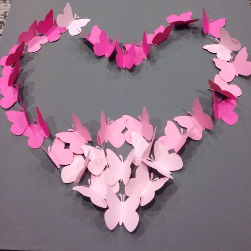 Pink Butterfly Wall Art (Photo 17 of 20)