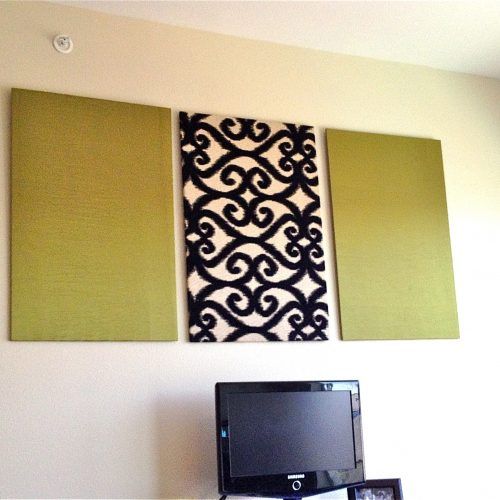 Fabric Square Wall Art (Photo 8 of 15)