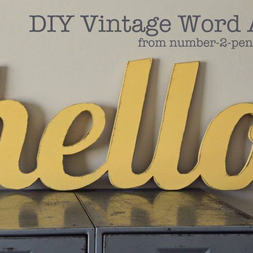 Wooden Word Wall Art (Photo 7 of 30)