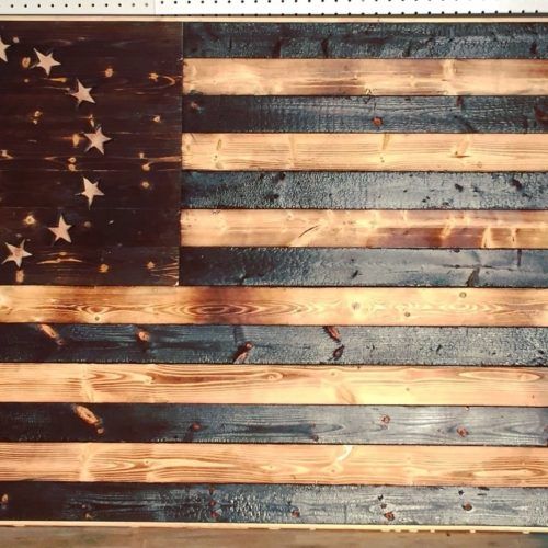 Wooden American Flag Wall Art (Photo 11 of 20)