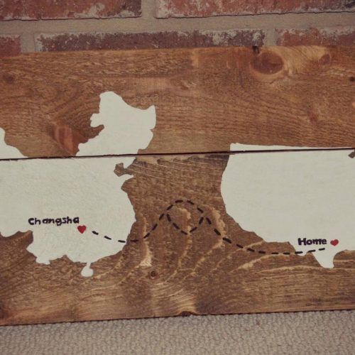 Wood Map Wall Art (Photo 18 of 20)
