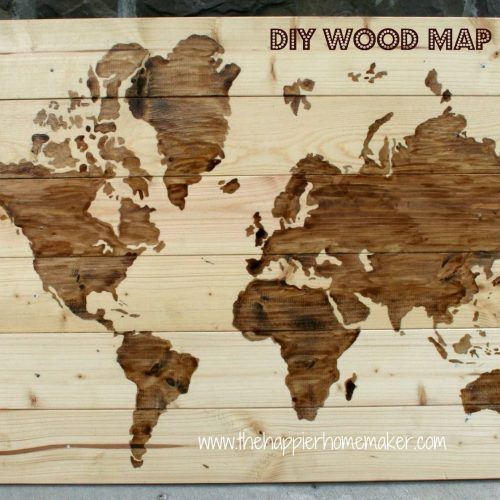 Wooden World Map Wall Art (Photo 9 of 20)