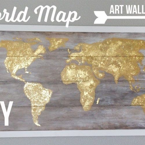 Diy World Map Wall Art (Photo 9 of 20)