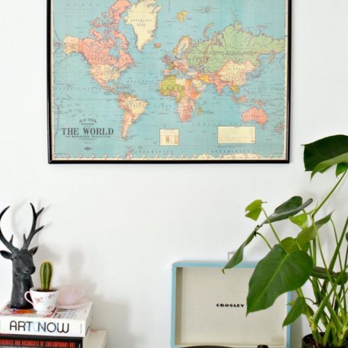 World Map For Wall Art (Photo 11 of 20)