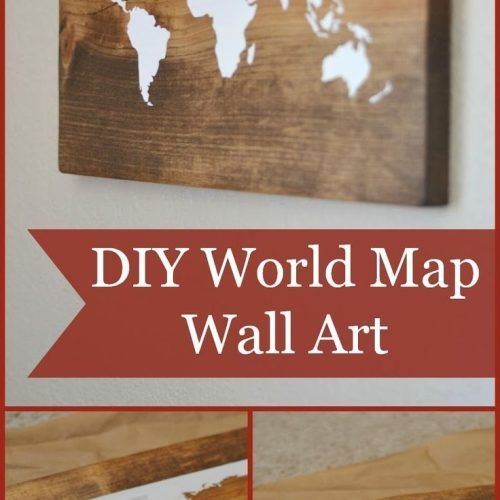 Diy World Map Wall Art (Photo 4 of 20)
