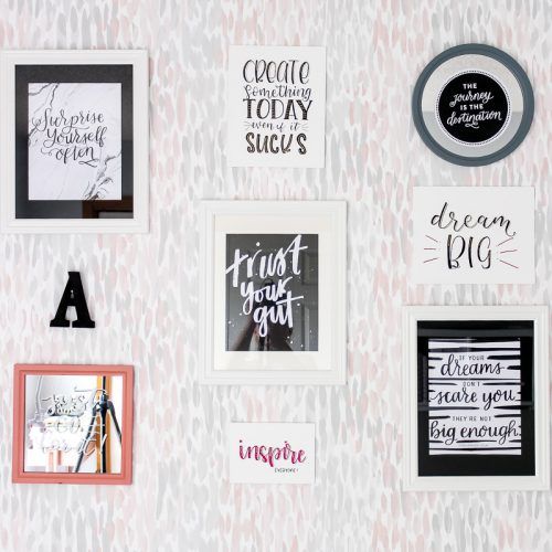 Rectangle Like Yourself Inspirational Typography Wall Plaque (Photo 19 of 20)