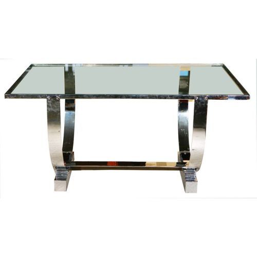 Polished Chrome Round Console Tables (Photo 8 of 20)