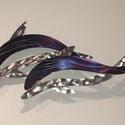 Dolphin Metal Wall Art (Photo 1 of 25)