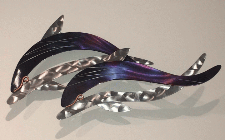 25 Ideas of Dolphin Metal Wall Art