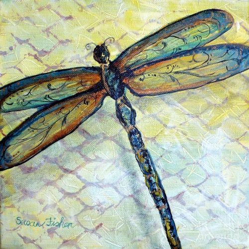 Dragonfly Painting Wall Art (Photo 17 of 20)