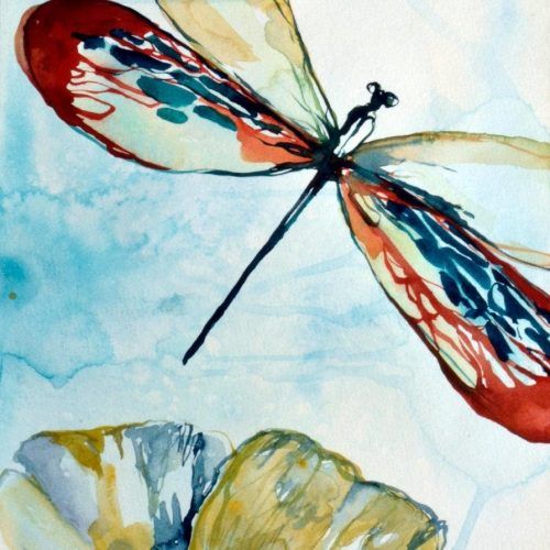 Dragonfly Painting Wall Art (Photo 12 of 20)
