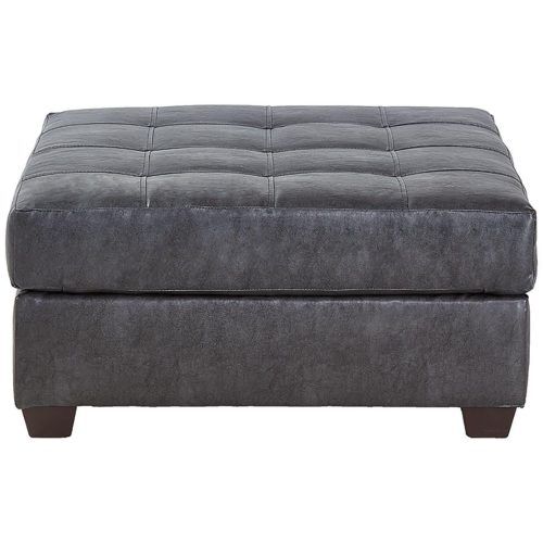 Gray Moroccan Inspired Pouf Ottomans (Photo 15 of 20)