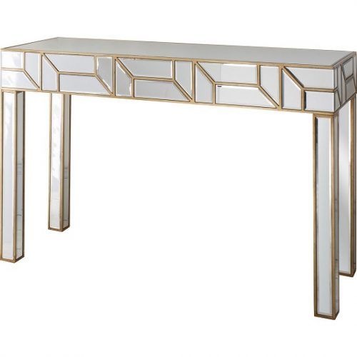 Walnut And Gold Rectangular Console Tables (Photo 19 of 20)