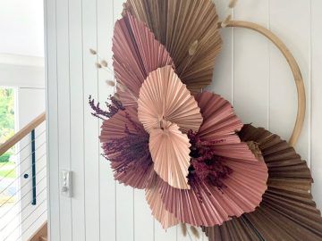 Blended Fabric Leaves Wall Hangings