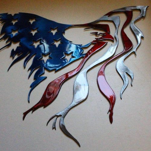 American Flag Metal Wall Art (Photo 19 of 20)