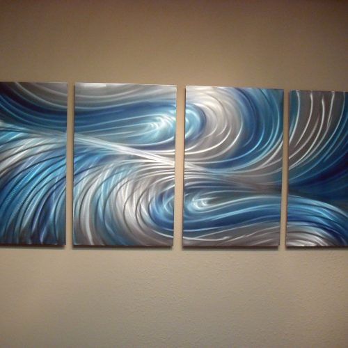 Blue And Brown Abstract Wall Art (Photo 5 of 18)