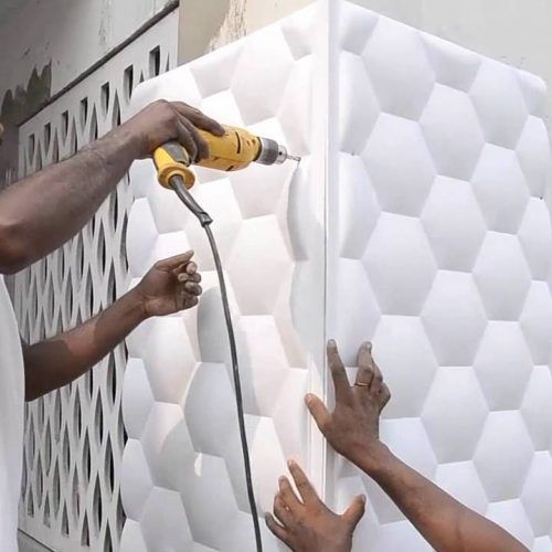 Painting 3D Wall Panels (Photo 15 of 20)