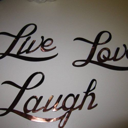 Live Laugh Love Wall Art Metal (Photo 13 of 25)
