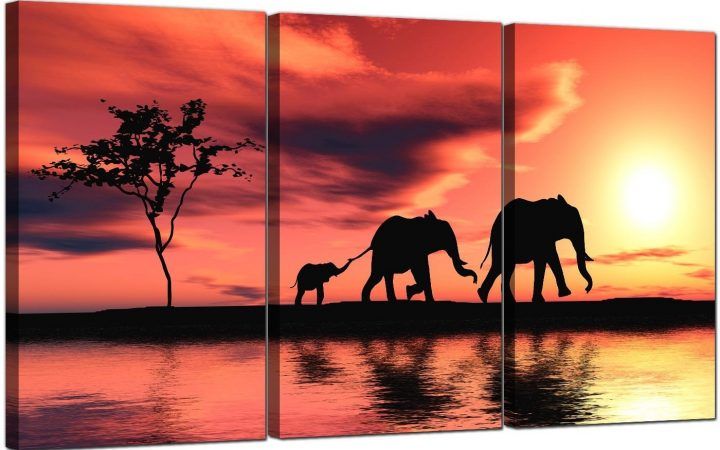  Best 20+ of Elephant Canvas Wall Art