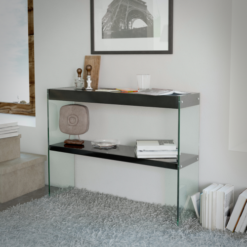 Square High-Gloss Console Tables (Photo 1 of 20)