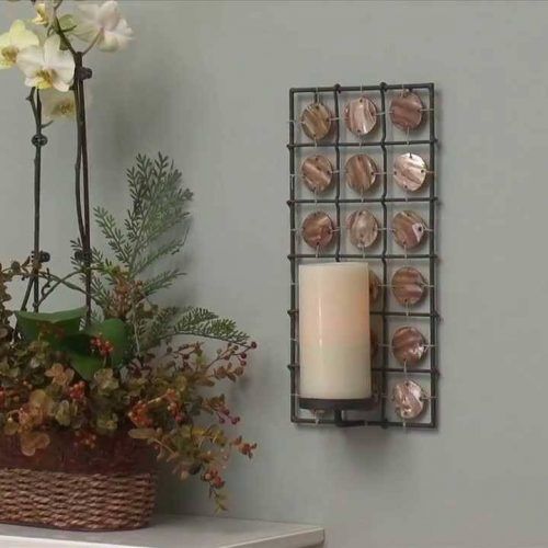 Metal Wall Art With Candle Holders (Photo 20 of 20)