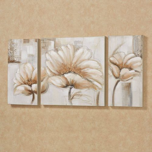 3 Piece Floral Canvas Wall Art (Photo 13 of 20)