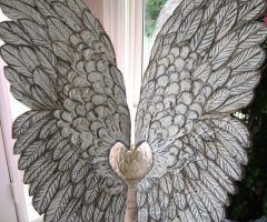  Best 20+ of Angel Wings Sculpture Plaque Wall Art