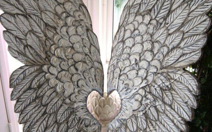  Best 20+ of Angel Wings Sculpture Plaque Wall Art