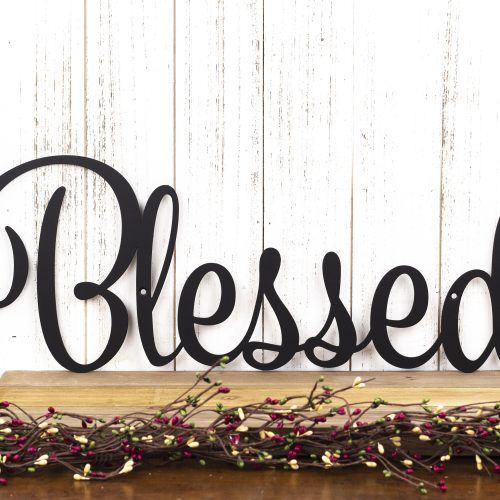 Blessed Steel Wall Decor (Photo 5 of 20)