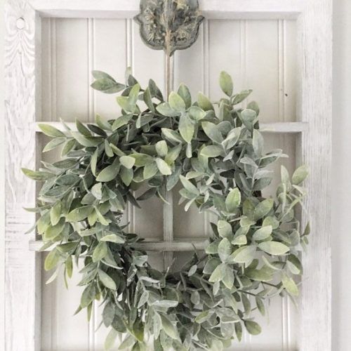 Floral Wreath Wood Framed Wall Decor (Photo 8 of 20)