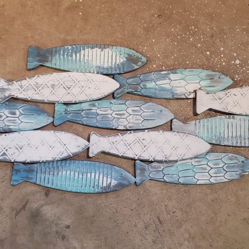 Coastal Metal Fish Wall Decor (Photo 3 of 20)