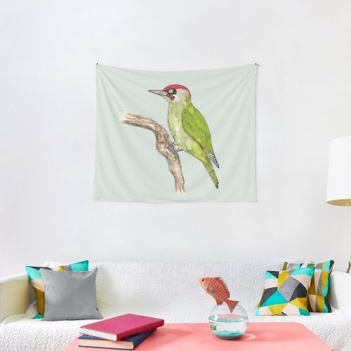 Blended Fabric Woodpecker European Tapestries (Photo 9 of 20)
