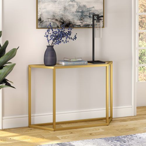 Metallic Gold Modern Console Tables (Photo 3 of 20)
