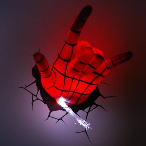 3D Wall Art Night Light Spiderman Hand (Photo 4 of 20)