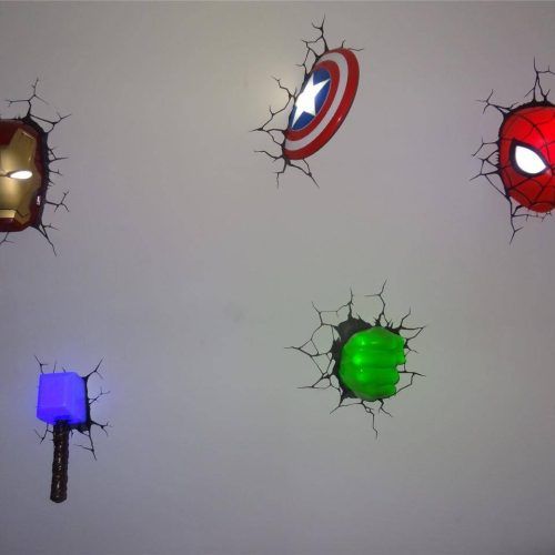 3D Wall Art Night Light Spiderman Hand (Photo 14 of 20)