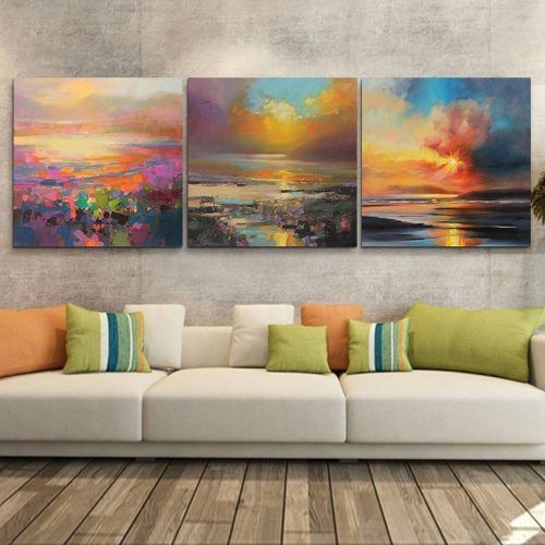 Abstract Wall Art Canvas (Photo 16 of 20)