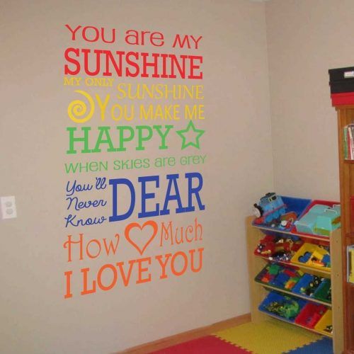 You Are My Sunshine Wall Art (Photo 15 of 15)