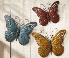 20 Collection of Butterfly Garden Metal Wall Art